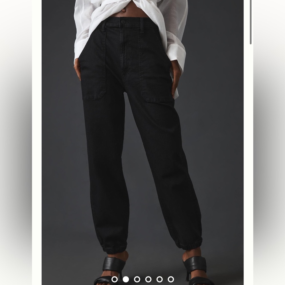 Mother The Wrapper Patch Springy Ankle Jeans